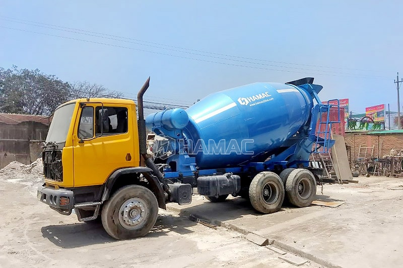 In 2019, we delivered three units of 8m3 MIXER drum for the mixer truck to Peru. The client purchased several units second hand chassis from local market. And he sent us the dimension of his chassis. Our engineer designed the mixer drum accordingly. T