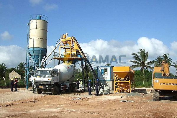 It is a plant which was installed in 2015. It is in Cebu, Philippines. It include PLD1600 aggregate batcher, JS1000 concrete mixer and accessories. This plant is lower cost, smaller occupy area, easily to be maintained. It is a good choice for many cu