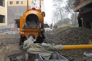 In the past time, the construction subcontractor wanted to buy a concrete mixer to produce the concrete firstly, and then he also needed a concrete pump to deliver the concrete to the buildings. There will be two machines to finish this job. It requir