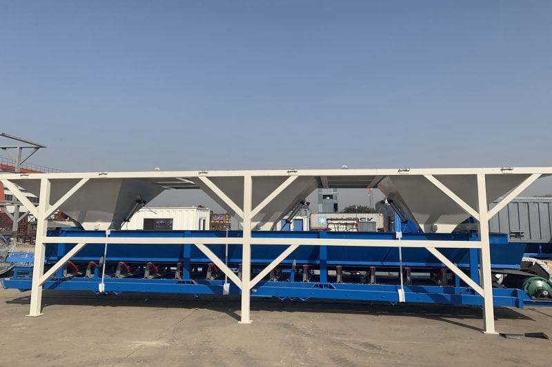 One unit of HZS35 concrete batching plant was delivered to our client img