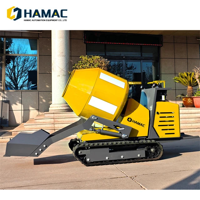 Portable Mini Self-Loading Concrete Mixer Dumper Construction Crawler ...